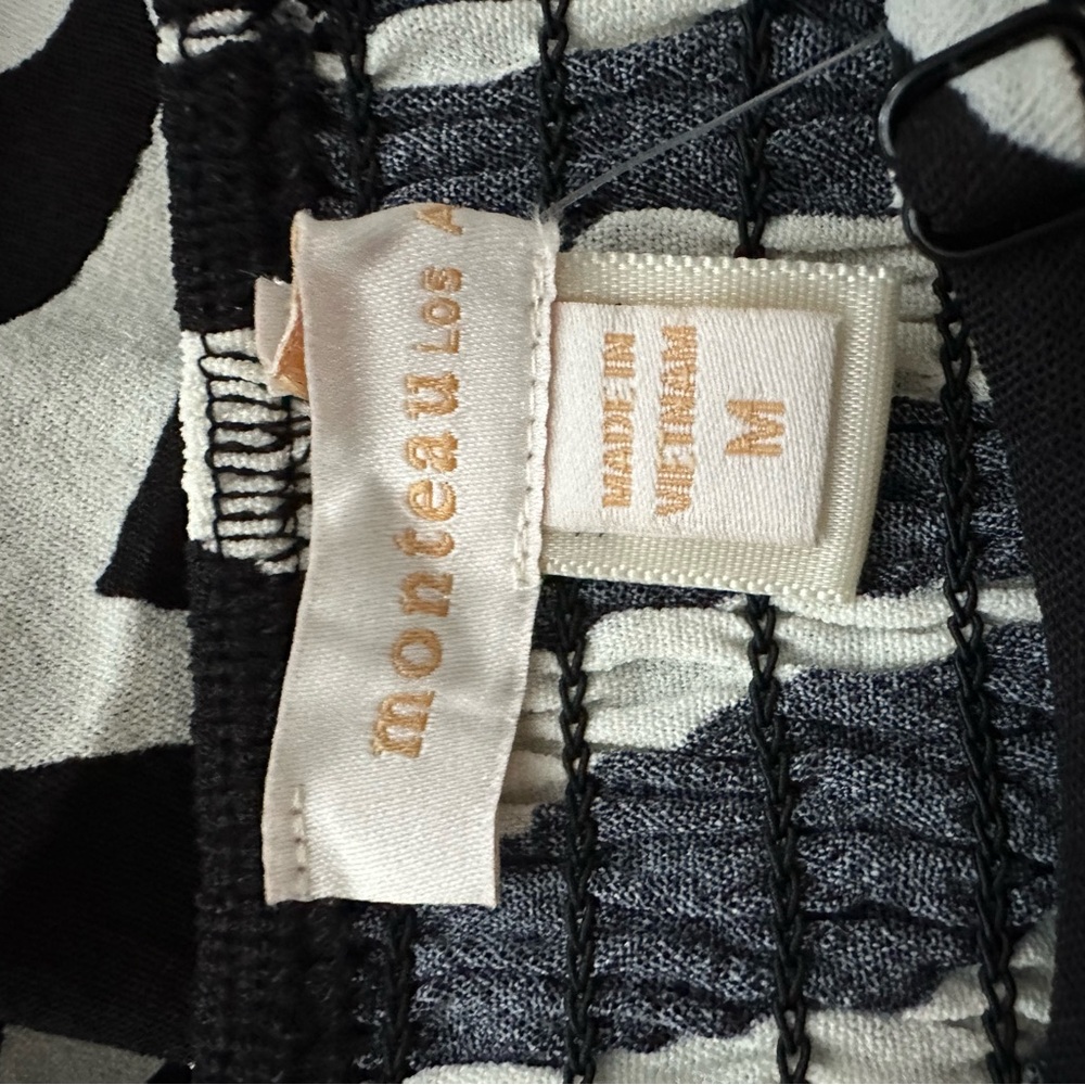 Black and White Patterned Women's Jumpsuit - Picture 6 of 7